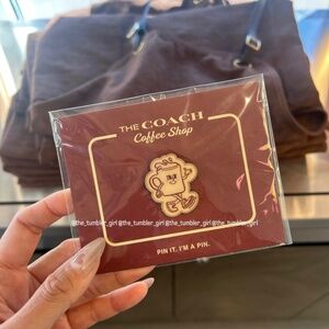 Coach Coffee Shop Lil Miss Jo Enamel Pin